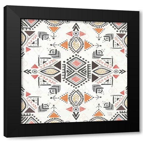 Kasbah Crush X Black Modern Wood Framed Art Print by June, Dina