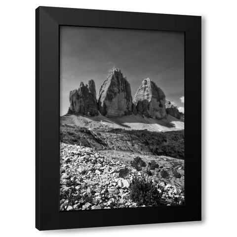 Dolomiti IV Black Modern Wood Framed Art Print by Aledanda