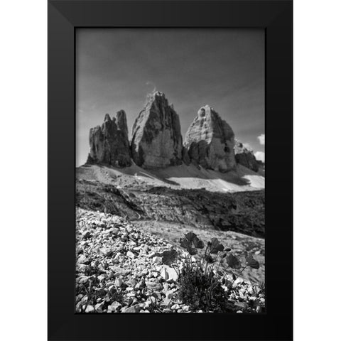Dolomiti IV Black Modern Wood Framed Art Print by Aledanda