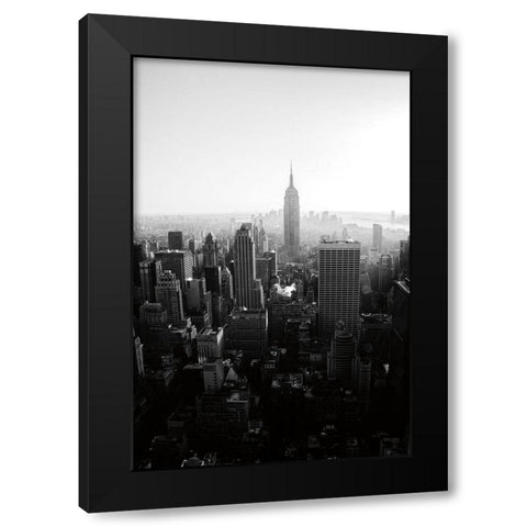 Empire Black Modern Wood Framed Art Print with Double Matting by Aledanda