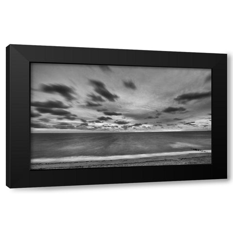 Endless Ocean Black Modern Wood Framed Art Print with Double Matting by Aledanda