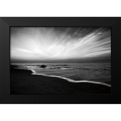 Nantucket Sky Black Modern Wood Framed Art Print by Aledanda