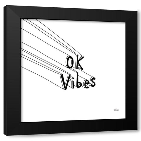 Cool Sayings I BW Black Modern Wood Framed Art Print by Averinos, Melissa