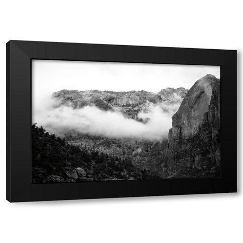 Heaps Canyon Black Modern Wood Framed Art Print with Double Matting by Marshall, Laura