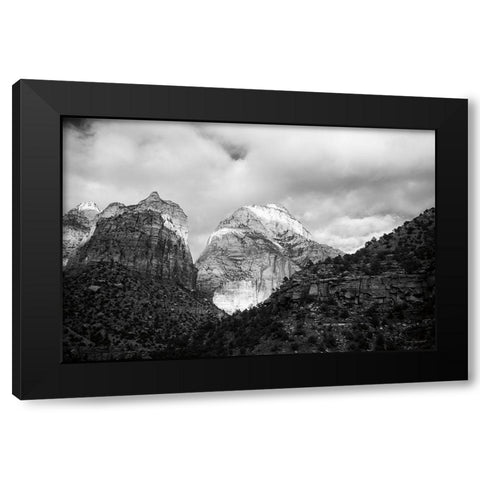 The East Temple Black Modern Wood Framed Art Print by Marshall, Laura