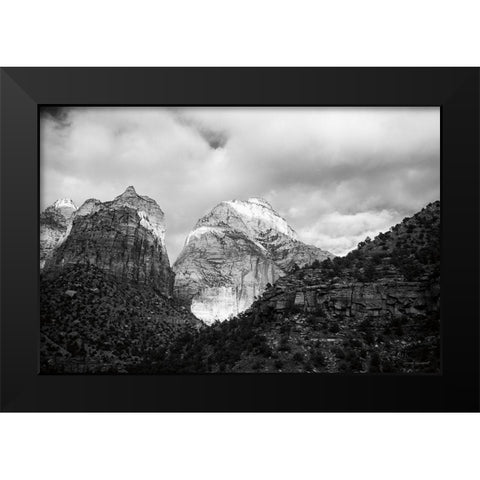 The East Temple Black Modern Wood Framed Art Print by Marshall, Laura