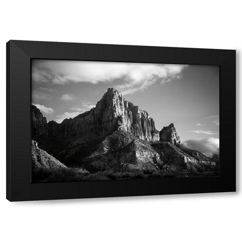 The Watchman I Black Modern Wood Framed Art Print by Marshall, Laura