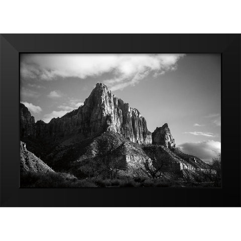 The Watchman I Black Modern Wood Framed Art Print by Marshall, Laura