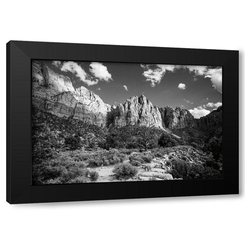 The Watchman II Black Modern Wood Framed Art Print by Marshall, Laura