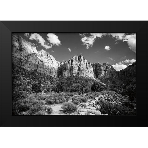 The Watchman II Black Modern Wood Framed Art Print by Marshall, Laura