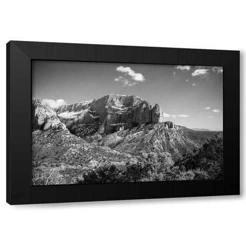 Timber Top Black Modern Wood Framed Art Print by Marshall, Laura