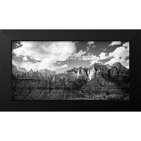 Zion Canyon III Black Modern Wood Framed Art Print by Marshall, Laura