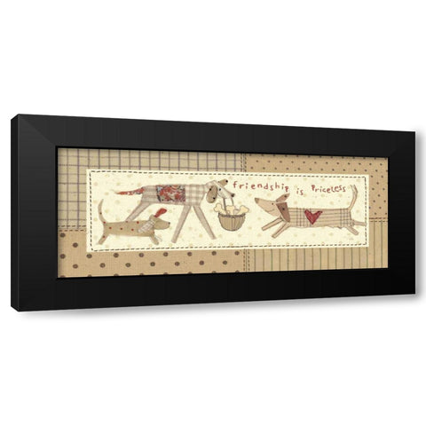 Walk in the Park I Black Modern Wood Framed Art Print by Pela Studio