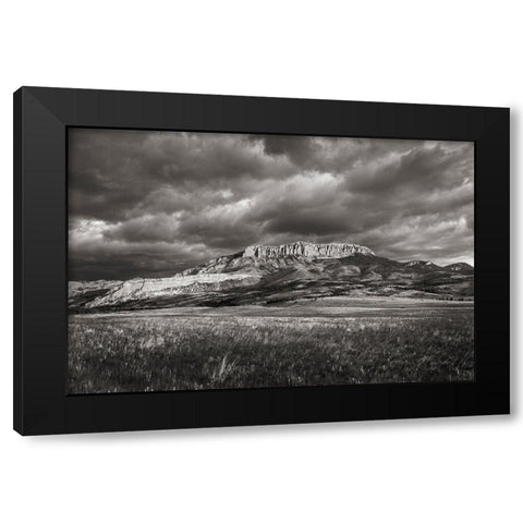 Castle Reef Mountain Black Modern Wood Framed Art Print by Majchrowicz, Alan