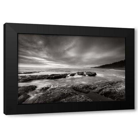 Kalaloch Beach Black Modern Wood Framed Art Print by Majchrowicz, Alan