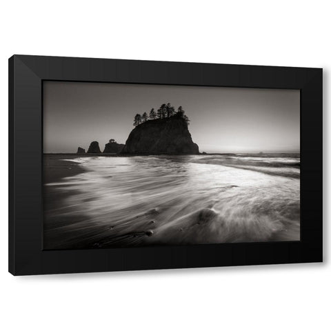 Little James Island Black Modern Wood Framed Art Print by Majchrowicz, Alan