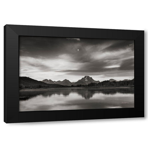 Oxbow Bend Black Modern Wood Framed Art Print with Double Matting by Majchrowicz, Alan