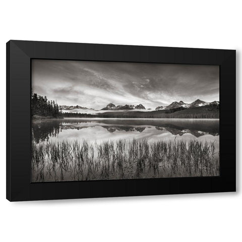 Little Redfish Lakeshore Black Modern Wood Framed Art Print by Majchrowicz, Alan