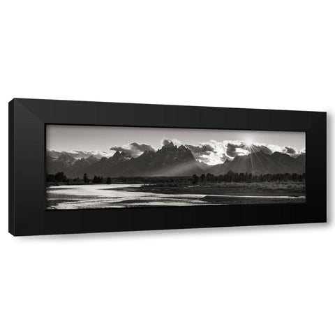 Snake River Black Modern Wood Framed Art Print by Majchrowicz, Alan