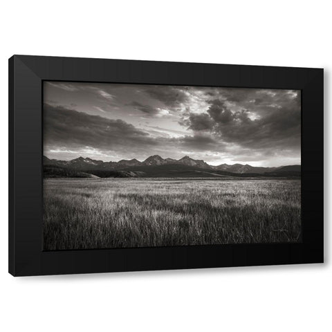 Stanley Basin Sawtooth Mountains Idaho Black Modern Wood Framed Art Print with Double Matting by Majchrowicz, Alan