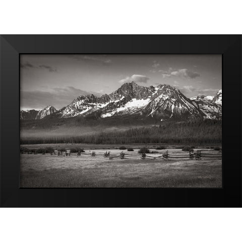 Stanley Basin Black Modern Wood Framed Art Print by Majchrowicz, Alan