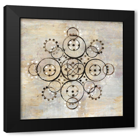 Neutral Mandala I Crop Black Modern Wood Framed Art Print by Averinos, Melissa