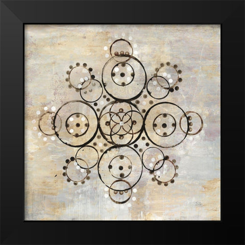 Neutral Mandala I Crop Black Modern Wood Framed Art Print by Averinos, Melissa