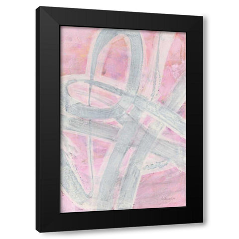 Intersections III Black Modern Wood Framed Art Print by Hristova, Albena