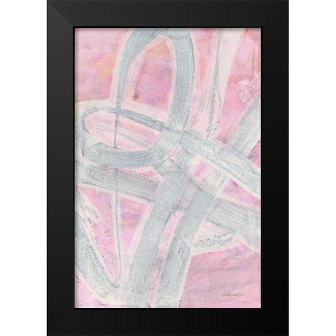 Intersections III Black Modern Wood Framed Art Print by Hristova, Albena