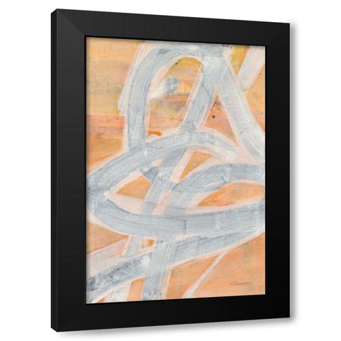 Intersections IV Black Modern Wood Framed Art Print with Double Matting by Hristova, Albena