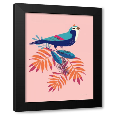 Exotic Birds III Black Modern Wood Framed Art Print by Escalante, Omar