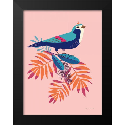 Exotic Birds III Black Modern Wood Framed Art Print by Escalante, Omar