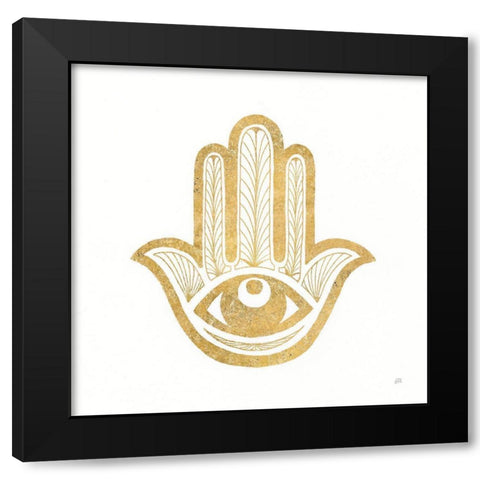 Hamsa I Black Modern Wood Framed Art Print by Paschke, Chris