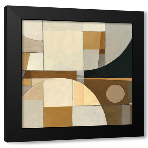 Champagne I Black Modern Wood Framed Art Print with Double Matting by Schick, Mike