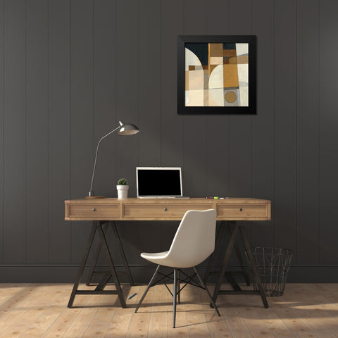 Champagne II Black Modern Wood Framed Art Print by Schick, Mike