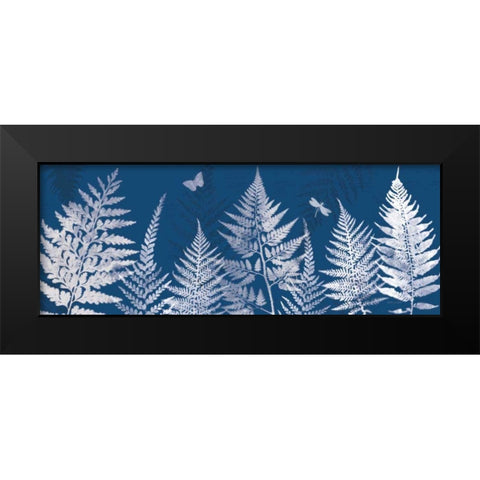 True Blue I Panel Black Modern Wood Framed Art Print by Pertiet, Katie