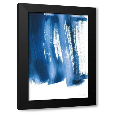 Bold Blue I Black Modern Wood Framed Art Print with Double Matting by Charro, Mercedes Lopez