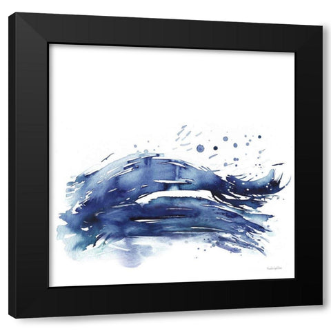 Coastal Splash III Black Modern Wood Framed Art Print with Double Matting by Charro, Mercedes Lopez