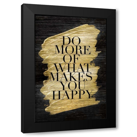 Gilded Life II Black Modern Wood Framed Art Print with Double Matting by Charro, Mercedes Lopez