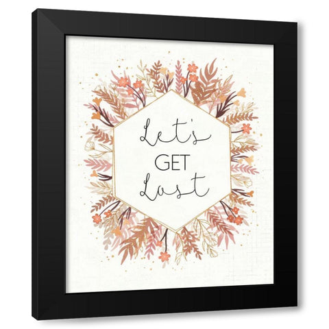 Desert Blooms IV Black Modern Wood Framed Art Print by Marshall, Laura