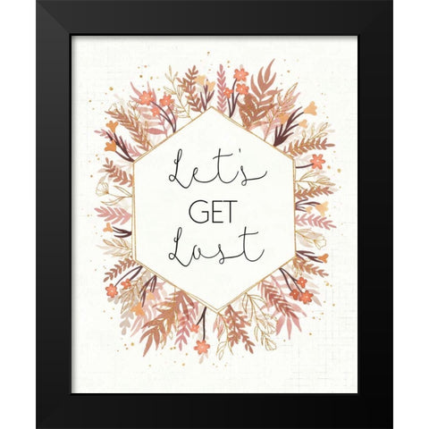 Desert Blooms IV Black Modern Wood Framed Art Print by Marshall, Laura