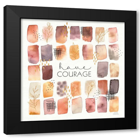 Desert Blooms V Black Modern Wood Framed Art Print with Double Matting by Marshall, Laura