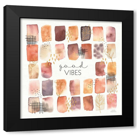 Desert Blooms VI Black Modern Wood Framed Art Print with Double Matting by Marshall, Laura