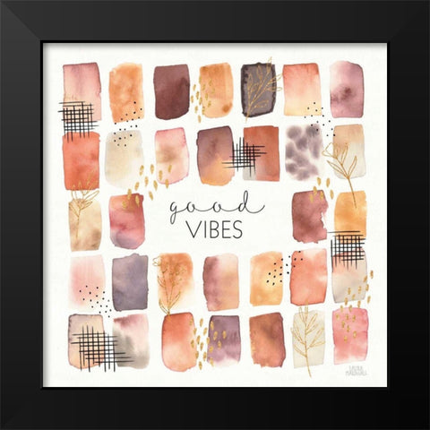 Desert Blooms VI Black Modern Wood Framed Art Print by Marshall, Laura