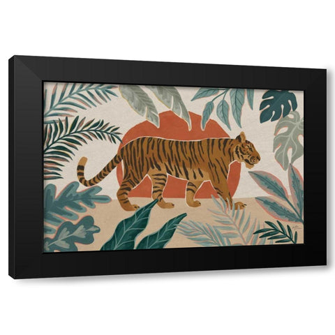 Big Cat Beauty I Black Modern Wood Framed Art Print with Double Matting by Penner, Janelle