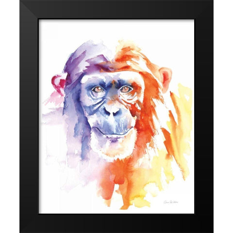 Chimpanzee II Black Modern Wood Framed Art Print by Valle, Aimee Del