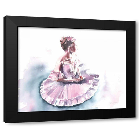 Ballet V Black Modern Wood Framed Art Print by Valle, Aimee Del