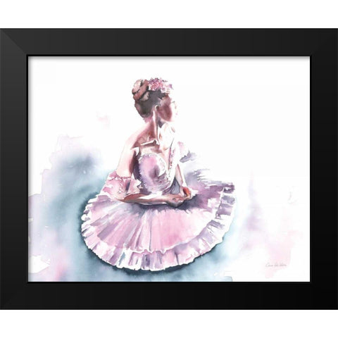 Ballet V Black Modern Wood Framed Art Print by Valle, Aimee Del