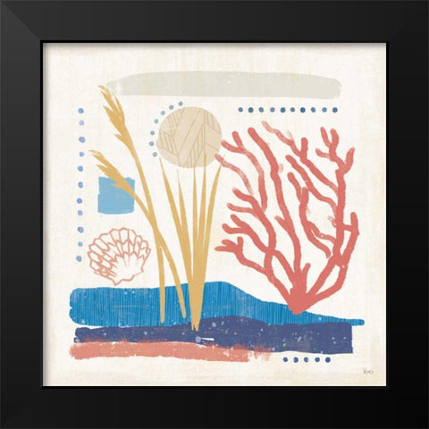 Coastal View III Black Modern Wood Framed Art Print by Charron, Veronique