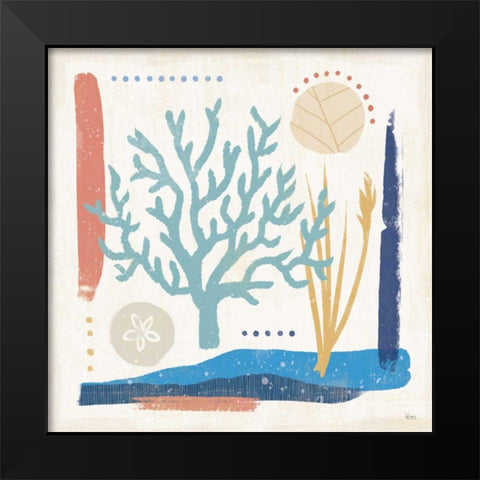 Coastal View V Black Modern Wood Framed Art Print by Charron, Veronique